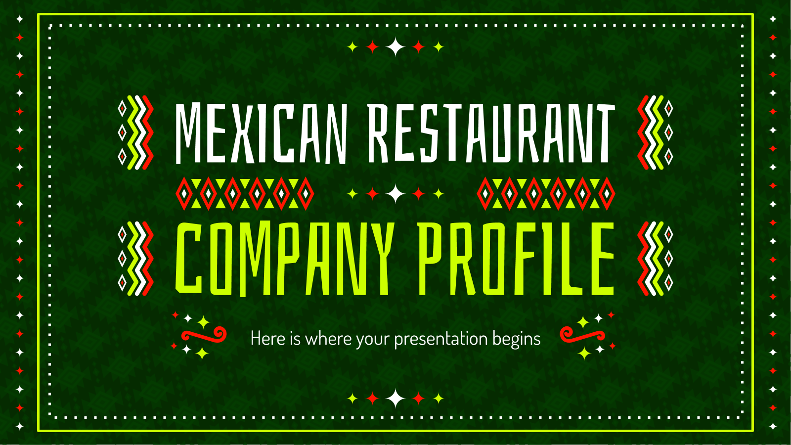 PPT的墨西哥餐厅公司简介